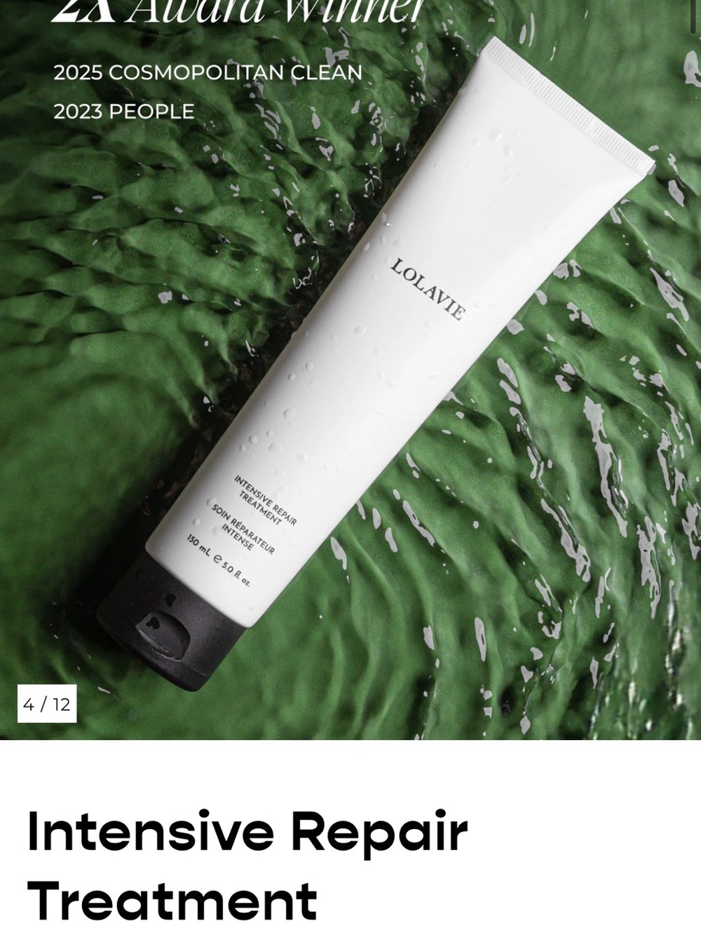 Lolavie Intensive Repair Treatment - White Tube with Black Cap